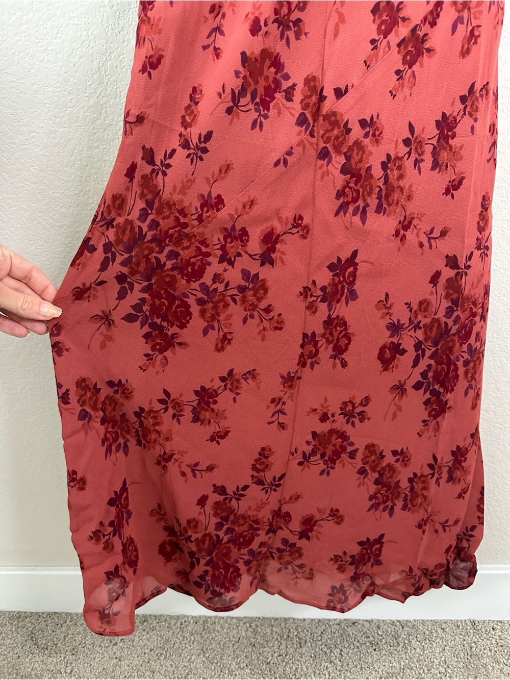 REFORMATION Ersa Maxi Red Floral Dress SZ M - Picture 5 of 7